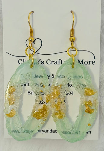 Gilded Mint Geodes