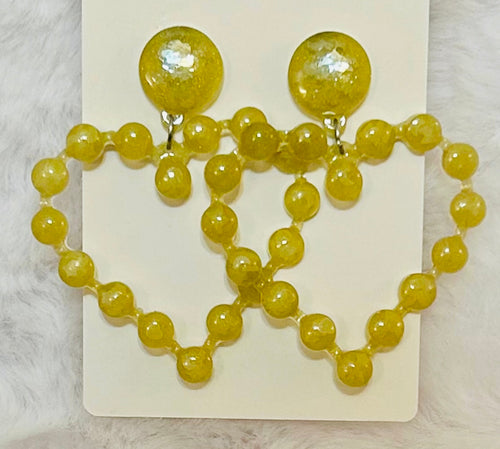 Frosted Jade Hearts