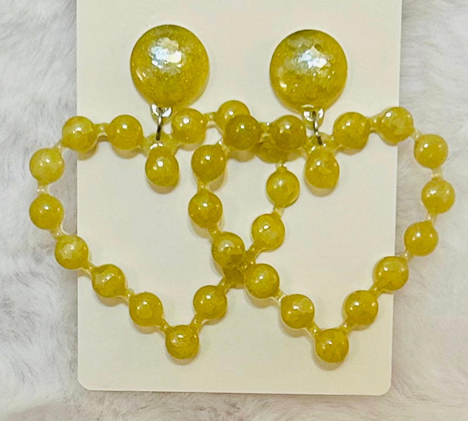 Frosted Jade Hearts