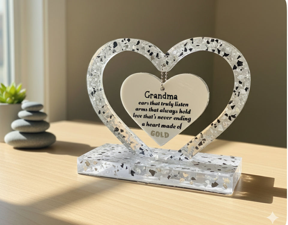 GRANDMA’S HEART OF GOLD DISPLAY