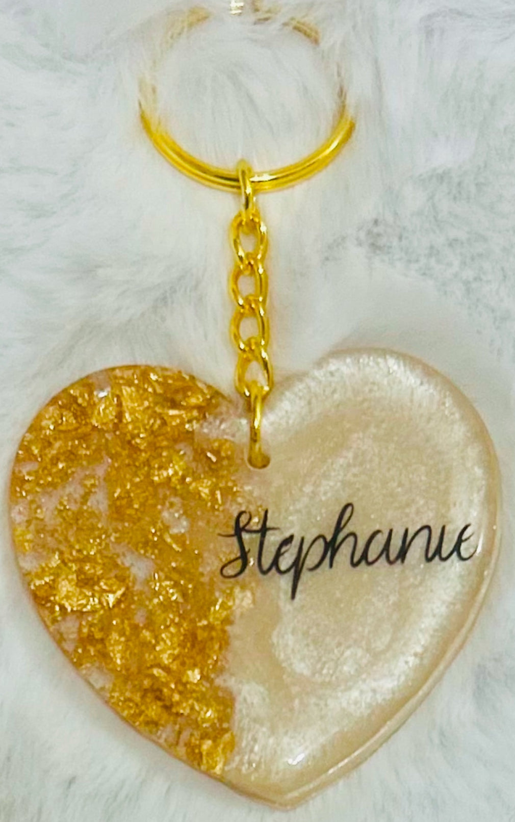Personalized Heart Keychain
