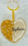 Personalized Heart Keychain
