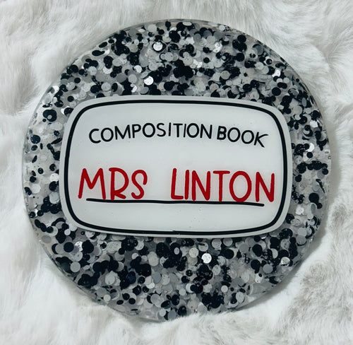 TEACHER PERSONALIZED COMPOSITION COASTER