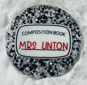 TEACHER PERSONALIZED COMPOSITION COASTER