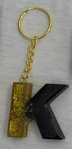 Letter “K” - Black & Gold