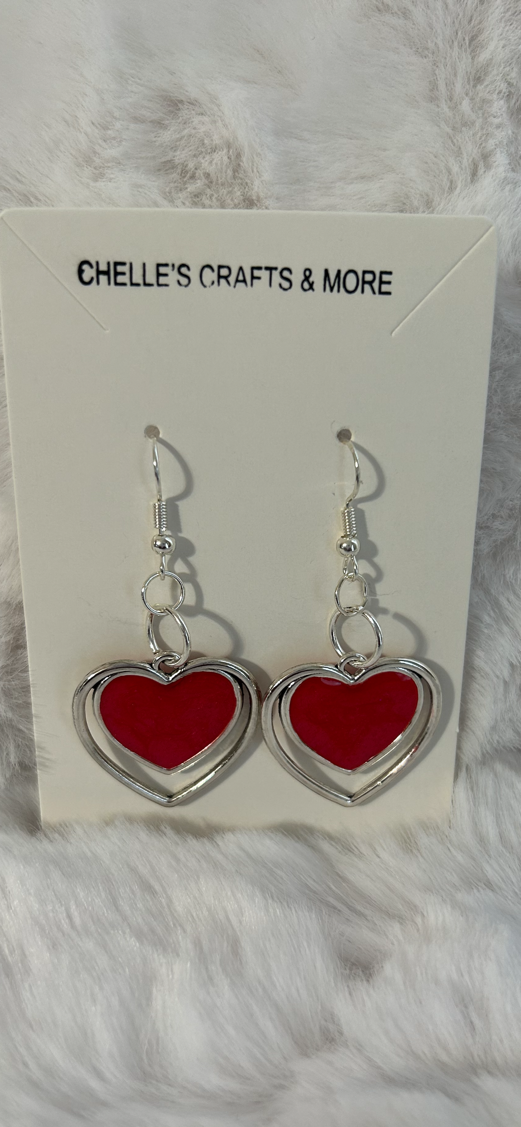 Hearts - Red & Silver