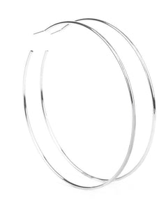 Extra Extra - Silver - Large Hoop - Post Earrings - TKT’s Jewelry & Accessories 