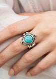 Prone To Wander - Blue Turquoise Stone / Silver Ring - Fashion Fix / Trend Blend March 2019 - TKT’s Jewelry & Accessories 
