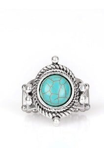 Prone To Wander - Blue Turquoise Stone / Silver Ring - Fashion Fix / Trend Blend March 2019 - TKT’s Jewelry & Accessories 