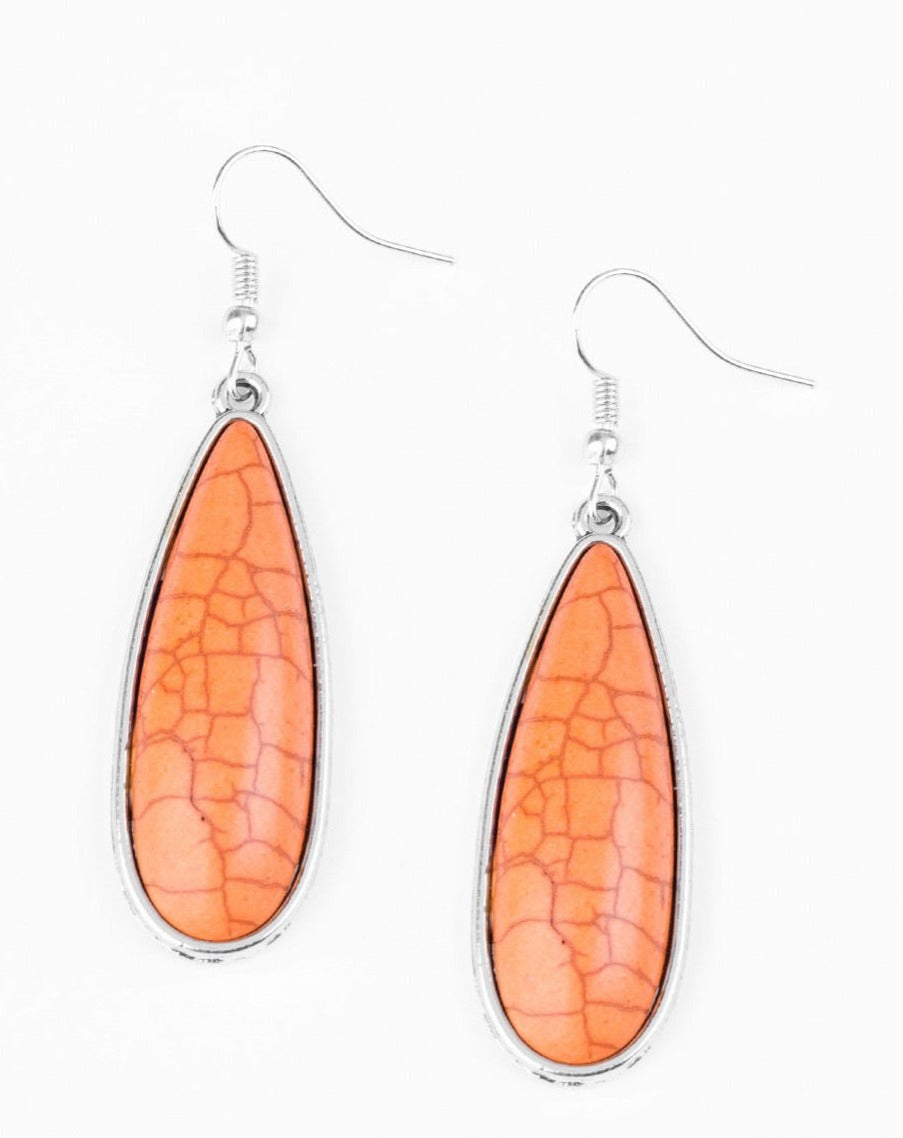 Santa Fe Skies- Orange and Silver - TKT’s Jewelry & Accessories 