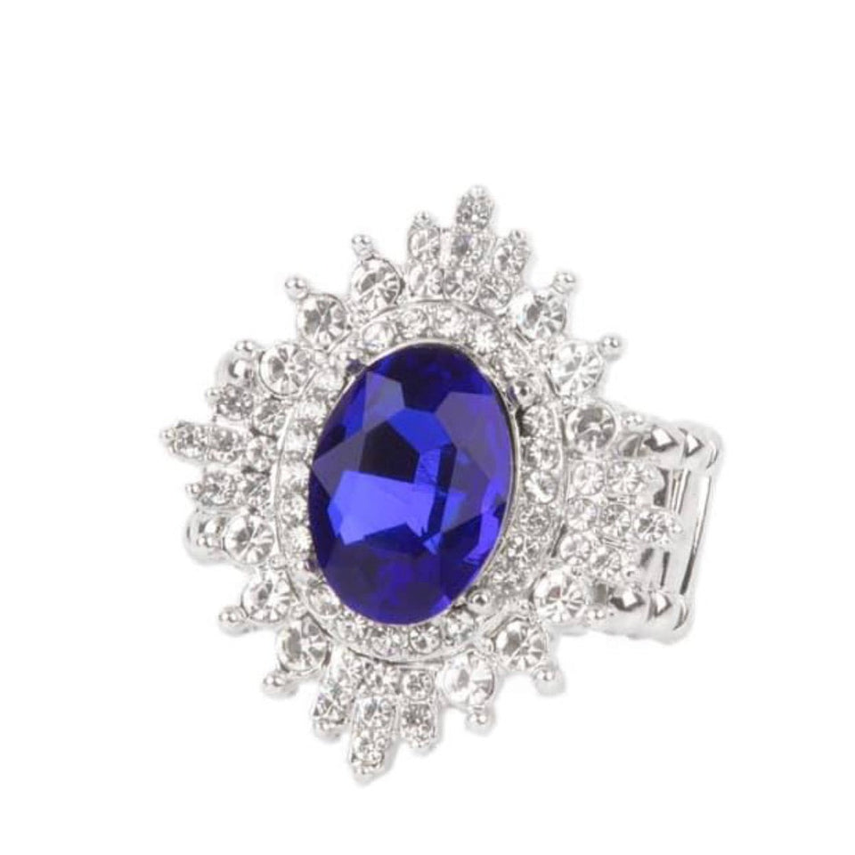 Five Star Stunner - Blue Ring - TKT’s Jewelry & Accessories 