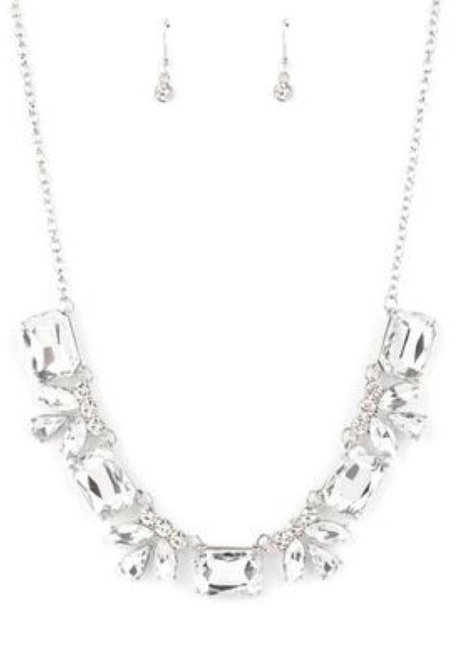 Long Live Sparkle - White Necklace - TKT’s Jewelry & Accessories 