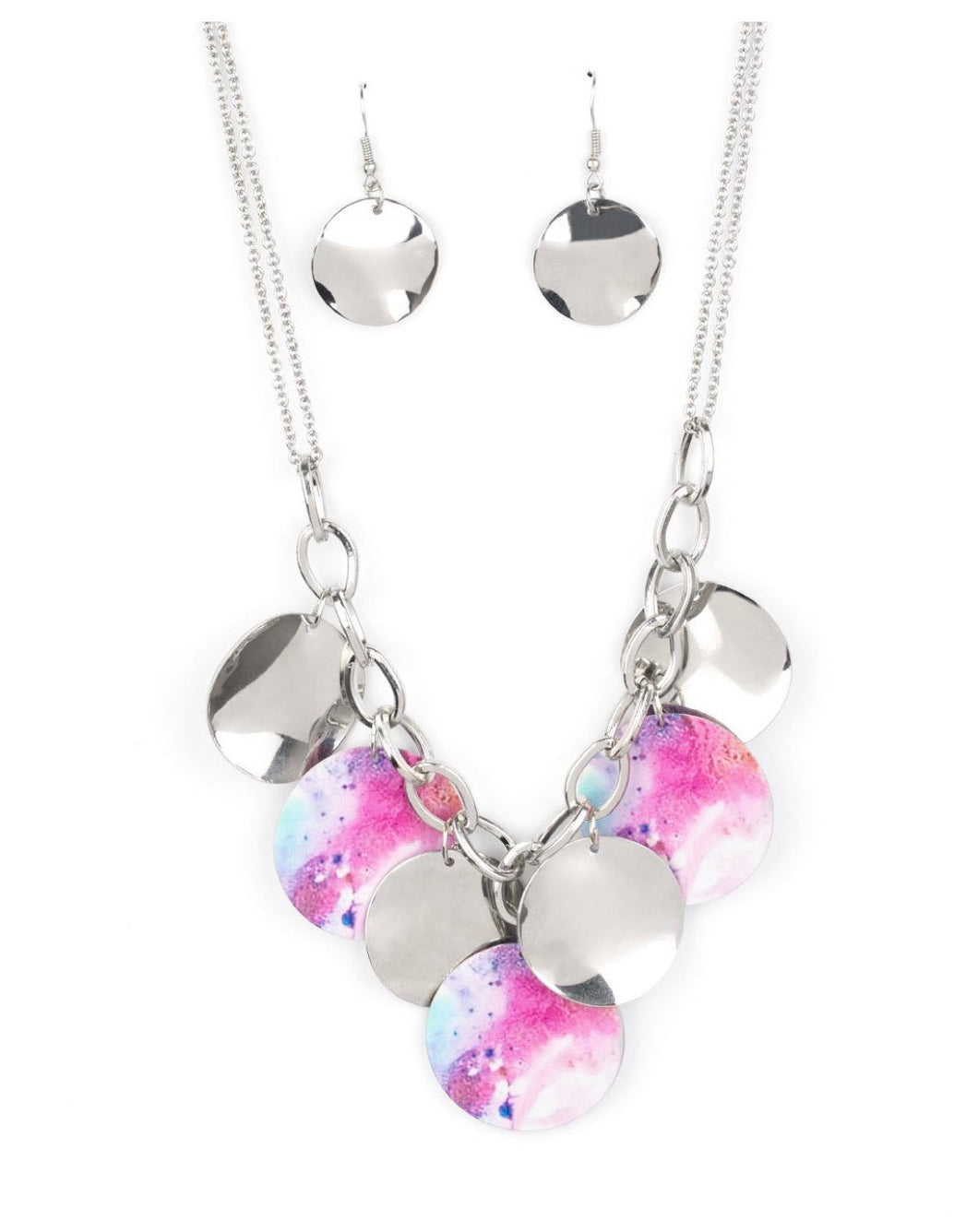 Tie Dye Drama - Multi - Necklace - Trend Blend / Fashion Fix Exclusive - October 2020 - TKT’s Jewelry & Accessories 